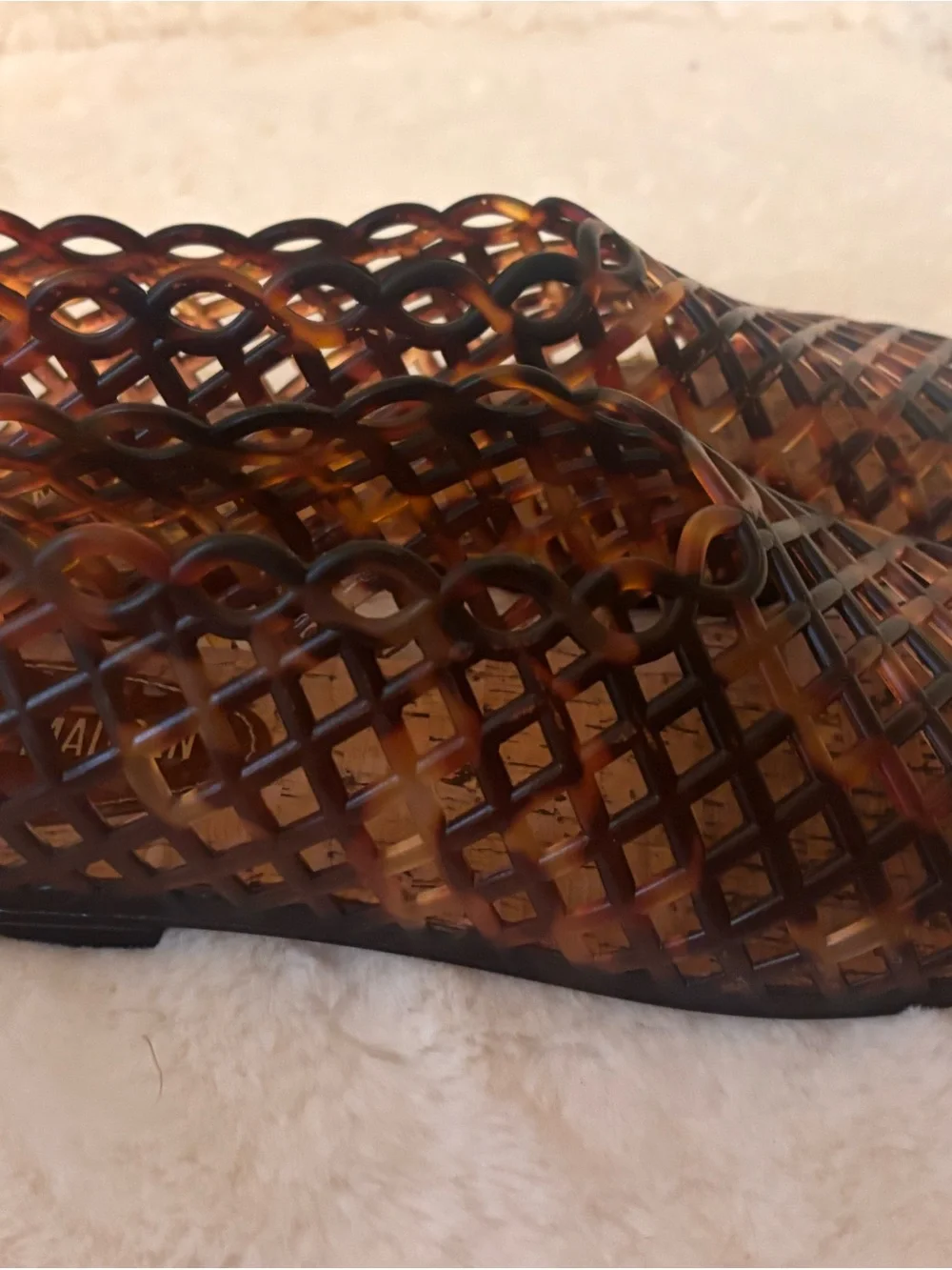 Steve Madden Brown Jelly Flats